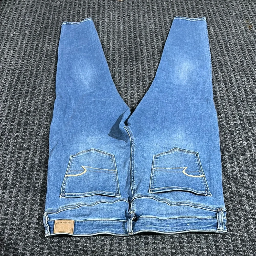 American Eagle Outfitters Blue Skinny Jeans Classic Style - Picture 3 of 4